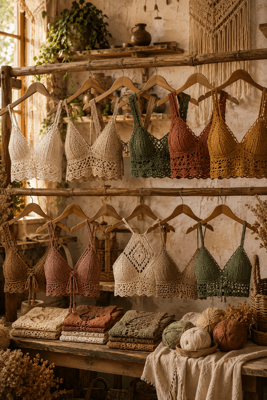 Crochet Crop Tops & Bras